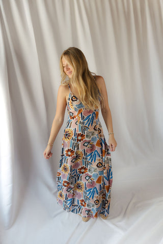 Raelyn Printed Maxi Dress - The Red Thread Boutique