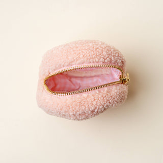 Teddy Pouch-Circle Strawberries *final sale