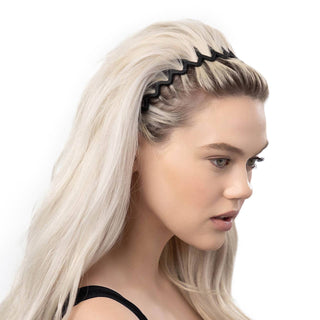 Zig Zag Headband 2pc, Black/Tort - The Red Thread Boutique