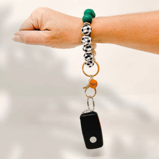 Hands-Free Keychain Wristlet - Pretty in Plaid *final sale