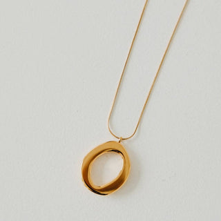 Camille Open Circle Statement Necklace
