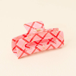 Claw Clip-Festive Plaid *final sale