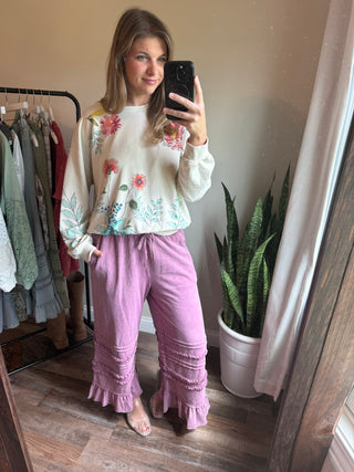 Botanical Sweatshirt - The Red Thread Boutique