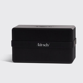 4 - Compartment Travel Case - Black - The Red Thread Boutique