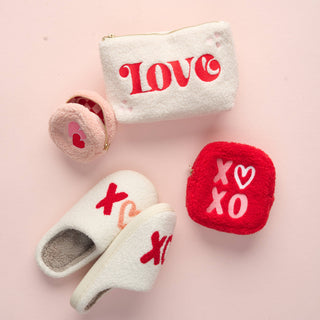 Teddy Pouch-Circle Heart to Heart *final sale