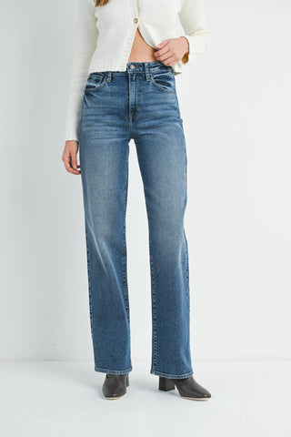 Longer Length Straight by Just Black Denim