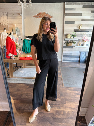 Z Supply Banyan Pants, Black - The Red Thread Boutique