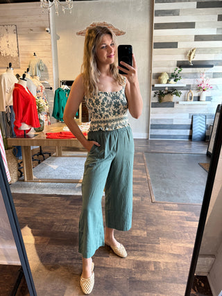 Z Supply Leya Tera Paisley Smocked Top - The Red Thread Boutique