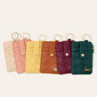 Keychain Wallet - Woven Plum *final sale