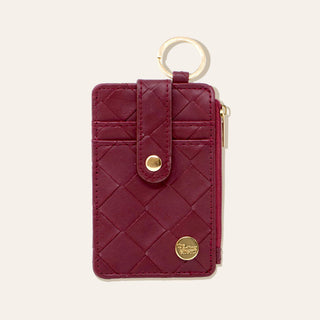 Keychain Wallet - Woven Plum *final sale