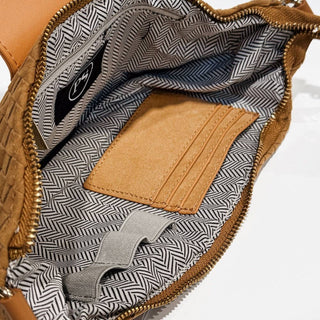 Selena Suede Flap Crossbody: Oat