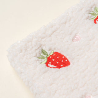 Teddy Pouch-Strawberry Fields *final sale
