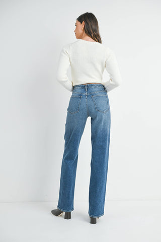 Longer Length Straight by Just Black Denim
