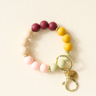Hands-Free Keychain Wristlet - Autumn Sunset *final sale