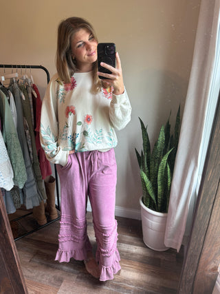 Botanical Sweatshirt - The Red Thread Boutique
