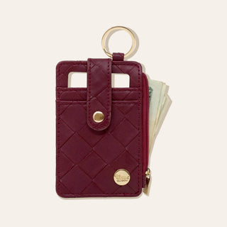 Keychain Wallet - Woven Plum *final sale