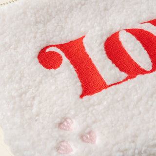 Teddy Pouch-Love *final sale