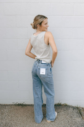90's Super High Rise Wide Jeans - The Red Thread Boutique