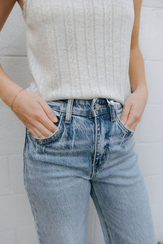 90's Super High Rise Wide Jeans - The Red Thread Boutique