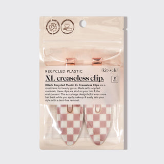 Recycled Plastic XL Creaseless Clips 2pc Set -Terracotta - The Red Thread Boutique