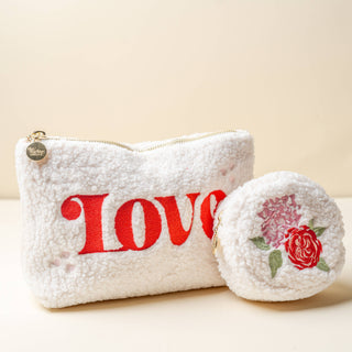 Teddy Pouch-Love *final sale