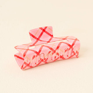 Claw Clip-Festive Plaid *final sale