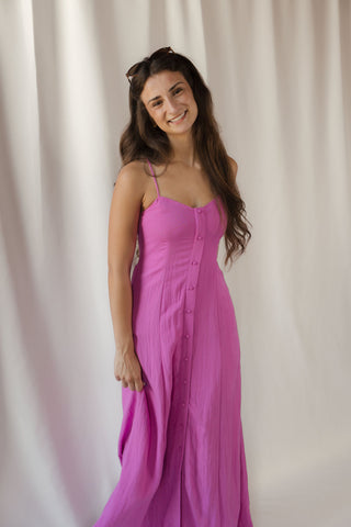 Z Supply Angel Eyes Midi Dress, Berry Blush - The Red Thread Boutique