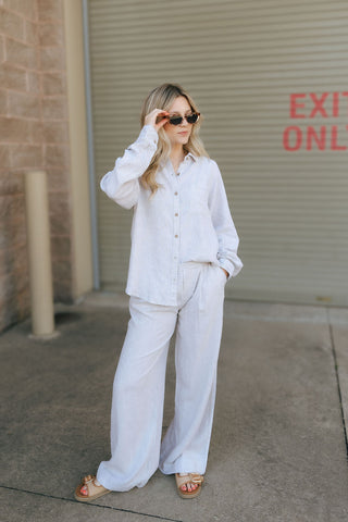 Anastasia Shirt, White Oak