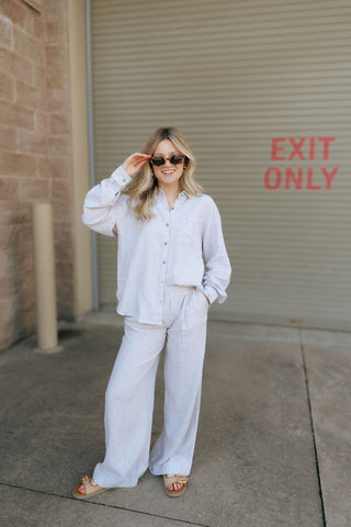 Anastasia Pants, White Oak