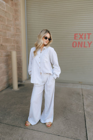 Anastasia Shirt, White Oak