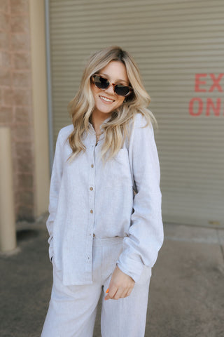 Anastasia Shirt, White Oak