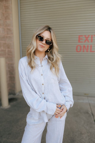 Anastasia Shirt, White Oak
