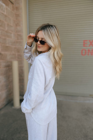 Anastasia Shirt, White Oak