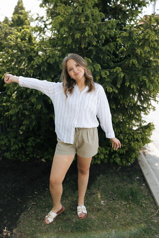 The Perfect Line Top, Cement by Z Supply
