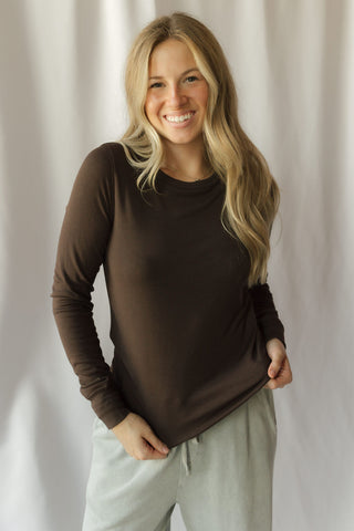 Stacy Top, Coffee Bean