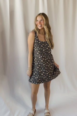 Maple Floral Mini Dress - The Red Thread Boutique