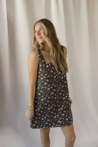 Maple Floral Mini Dress - The Red Thread Boutique