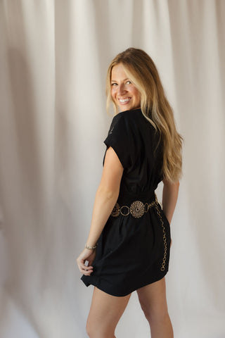 Z Supply Sanna Mini Dress, Black
