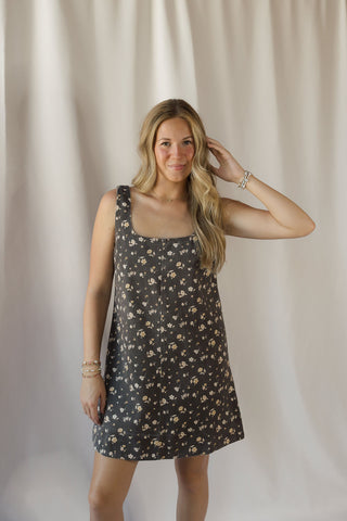 Maple Floral Mini Dress - The Red Thread Boutique