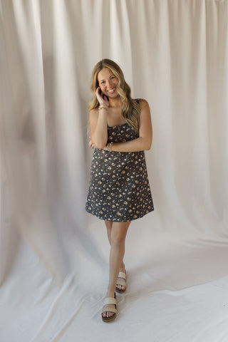 Maple Floral Mini Dress - The Red Thread Boutique