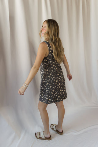 Maple Floral Mini Dress - The Red Thread Boutique