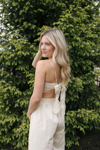 Embroidered Scarf Top Set