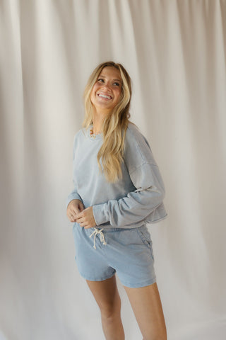 Z Supply Circuit Knit Denim Sweatshirt