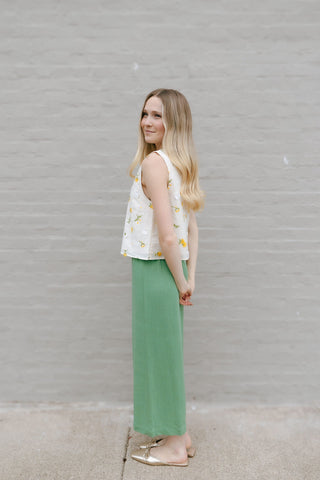 Buttercups Top, Cream Multi