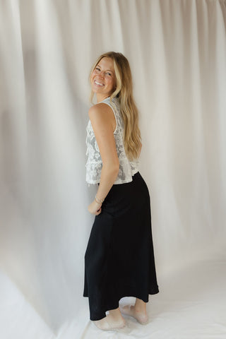 Floral Lace Vest, Off White