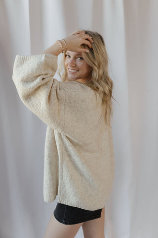 French Vanilla Open Cardigan, Light Beige - The Red Thread Boutique