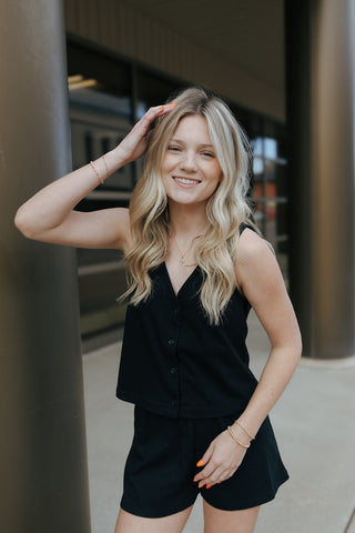 Solace Jersey Top, True Black by Z Supply