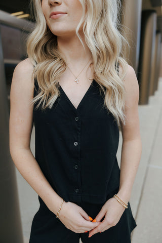 Solace Jersey Top, True Black by Z Supply