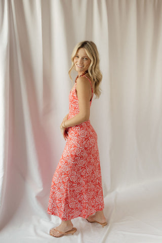 Charisma Ona Floral Midi Dress - The Red Thread Boutique
