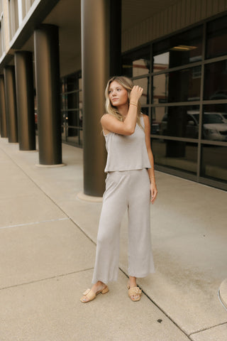 Sloane V Neck Rib Tank, Slate Gray by Z Supply *final sale